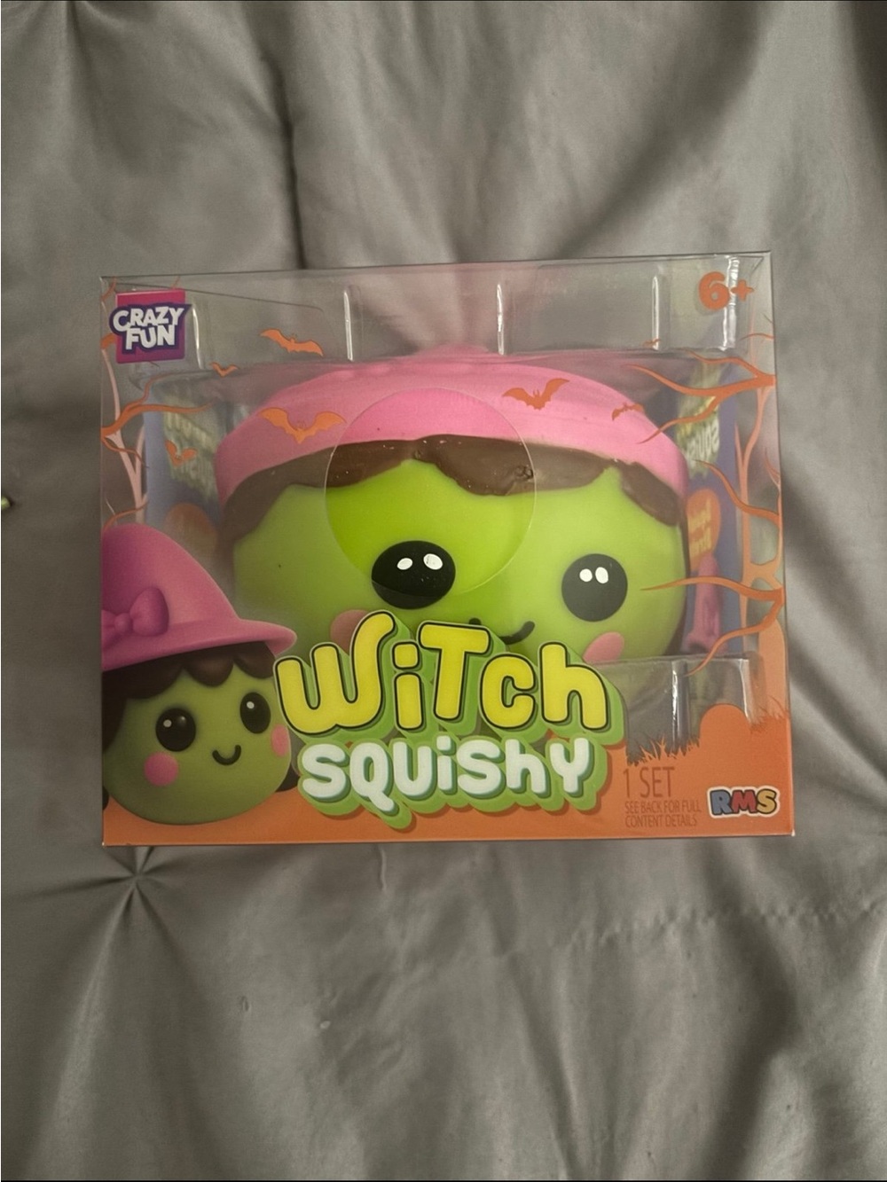 Crazy fun Witch Squishy Toy - Pink & Green